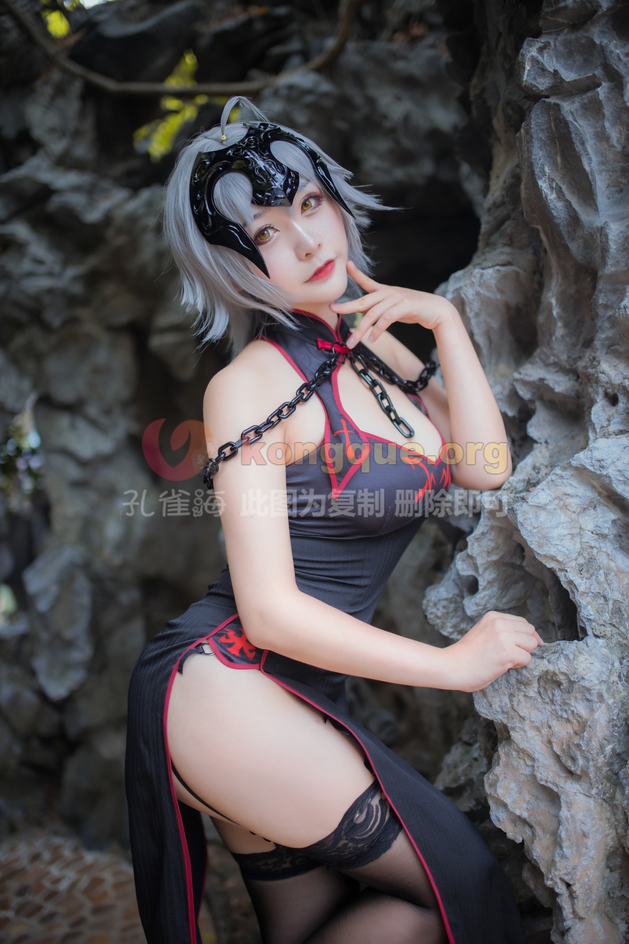图片[1]-三刀刀miido – NO.003 ⑥号本 黑贞德 [77P]-XikXak